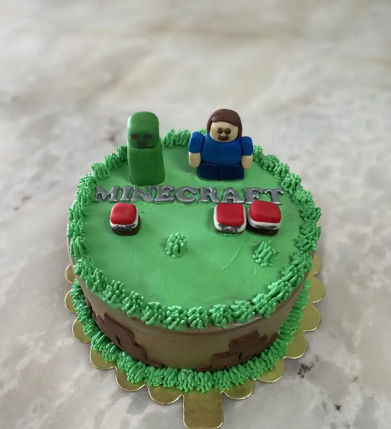 Minecraft Figürlü Pasta